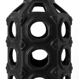 Brunel Large Black Drum-Shaped Ceramic Vase by Mercana at Eve Furniture
