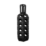 Brunel Large Black Drum-Shaped Ceramic Vase by Mercana at Eve Furniture