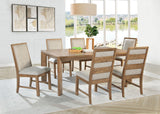 Bruner Natural Brown Rectangular Dining Table by Coaster at Eve Furniture