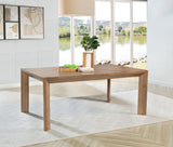 Bruner Natural Brown Rectangular Dining Table by Coaster at Eve Furniture