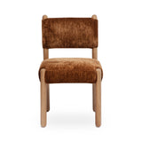 Bruno Thick Performance Chenille Straight Back Dining Chair