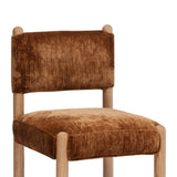 Bruno Thick Performance Chenille Straight Back Dining Chair