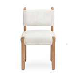 Bruno Thick Performance Chenille Straight Back Dining Chair