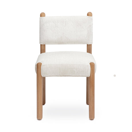 Bruno Thick Performance Chenille Straight Back Dining Chair by TOV Furniture at Eve Furniture