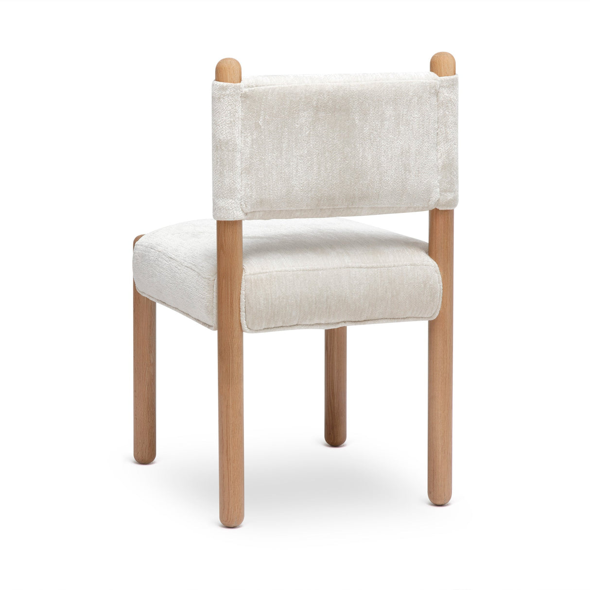 Bruno Thick Performance Chenille Straight Back Dining Chair