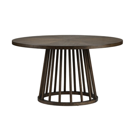 Brunswick Brown Round Dining Table by Crestview at Eve Furniture