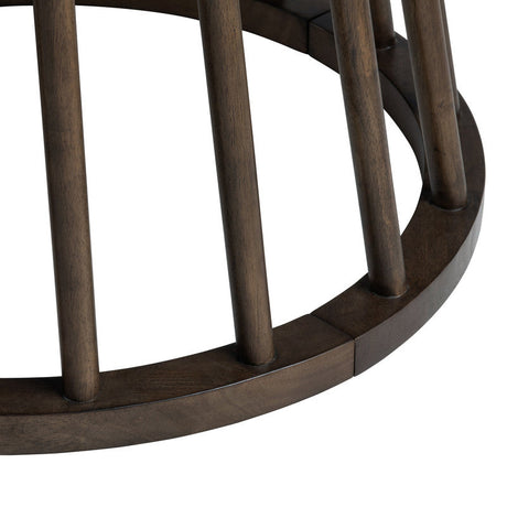 Brunswick Brown Round Dining Table by Crestview at Eve Furniture