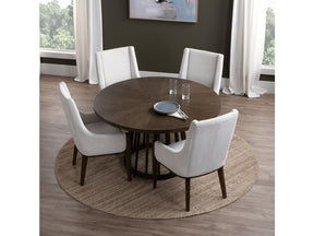 Brunswick Brown Round Dining Table by Crestview at Eve Furniture
