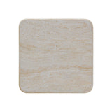 Brut Travertine & Breccia Concrete Indoor / Outdoor Side Table by TOV Furniture at Eve Furniture