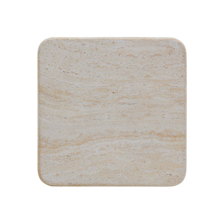 Brut Travertine & Breccia Concrete Indoor / Outdoor Side Table by TOV Furniture at Eve Furniture