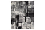 Brycebourne Black/Cream/Gray Medium Rug by Ashley at Eve Furniture