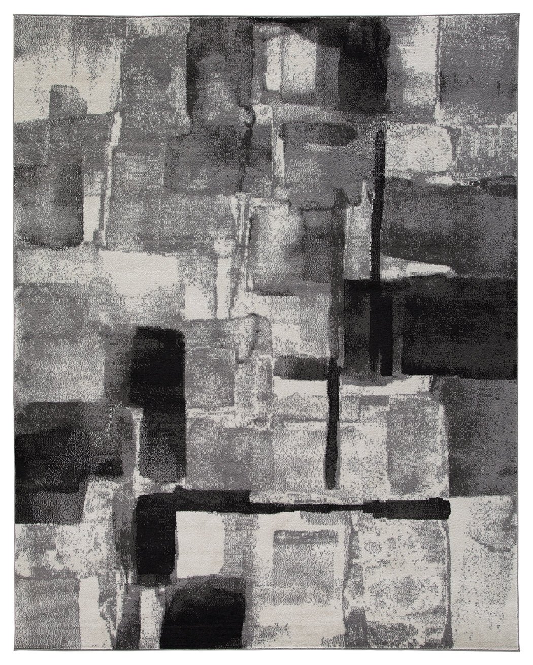 Brycebourne Black/Cream/Gray Medium Rug by Ashley at Eve Furniture