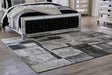 Brycebourne Black/Cream/Gray Medium Rug by Ashley at Eve Furniture