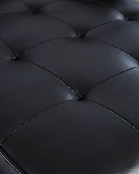 Bryceview Onyx Leather Loveseat by Ashley at Eve Furniture