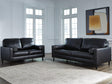 Bryceview Onyx Leather Sofa and Loveseat by Ashley at Eve Furniture