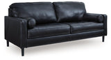 Bryceview Onyx Leather Sofa by Ashley at Eve Furniture