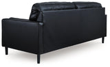 Bryceview Onyx Leather Sofa by Ashley at Eve Furniture