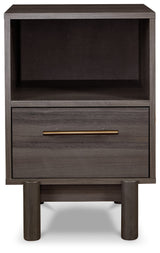 Brymont Dark Gray Nightstand