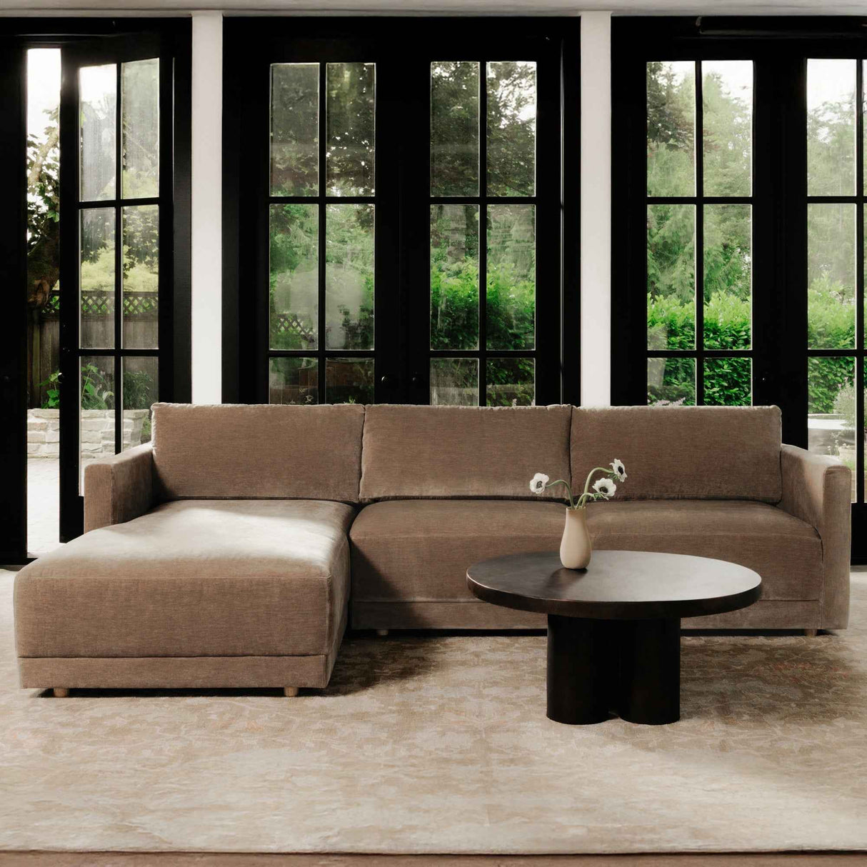 Bryn Camel Left Sectional by Moe's Home at Eve Furniture