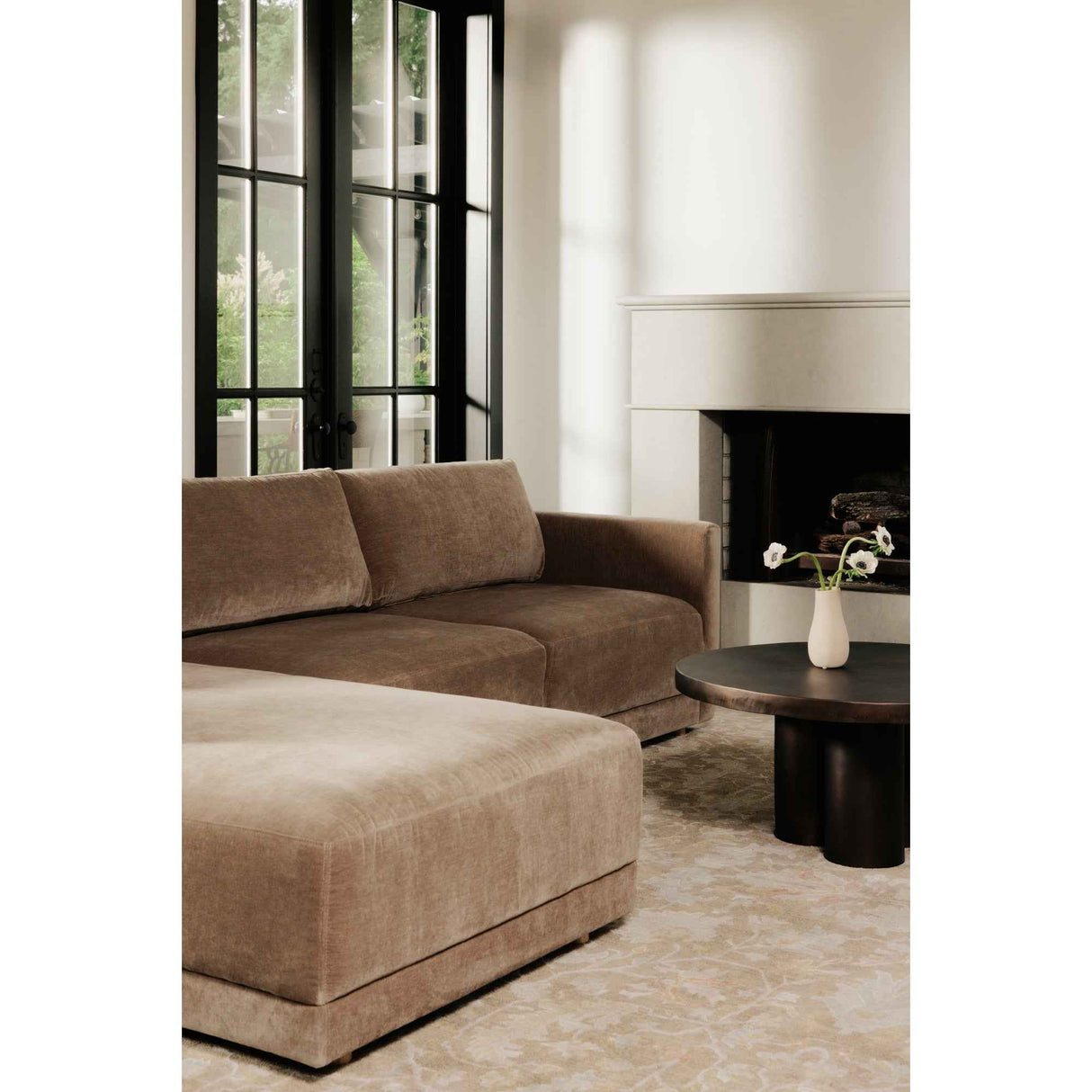 Bryn Camel Left Sectional by Moe's Home at Eve Furniture
