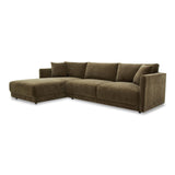 Bryn Cedar Green Left Sectional by MOES at Eve Furniture