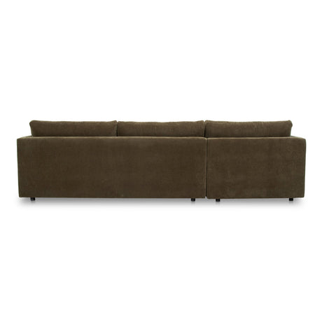 Bryn Cedar Green Left Sectional by MOES at Eve Furniture