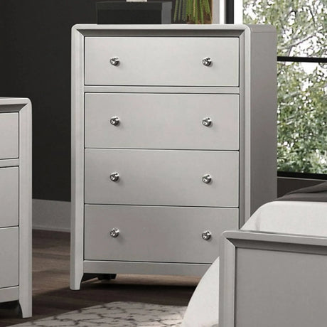 Bryne Champagne 5-Piece Queen Bedroom Set by Furniture of America at Eve Furniture
