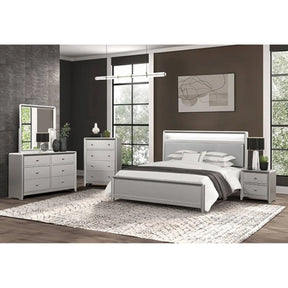 Bryne Champagne 5-Piece Queen Bedroom Set by Furniture of America at Eve Furniture