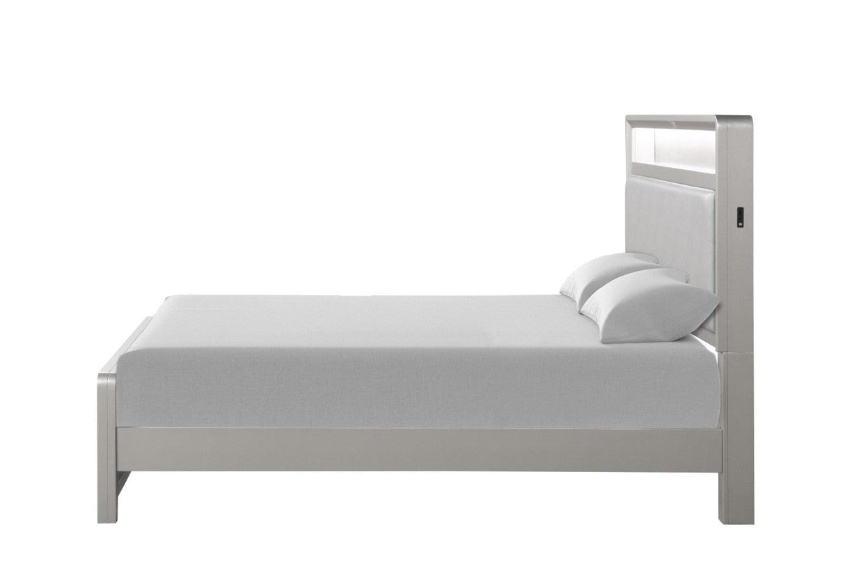 Bryne Champagne LED King Bed by Furniture of America at Eve Furniture