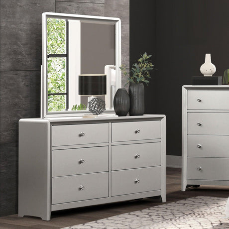 Bryne Champagne Mirror by Furniture of America at Eve Furniture