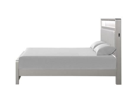 Bryne Champagne LED Queen Bed by Furniture of America at Eve Furniture