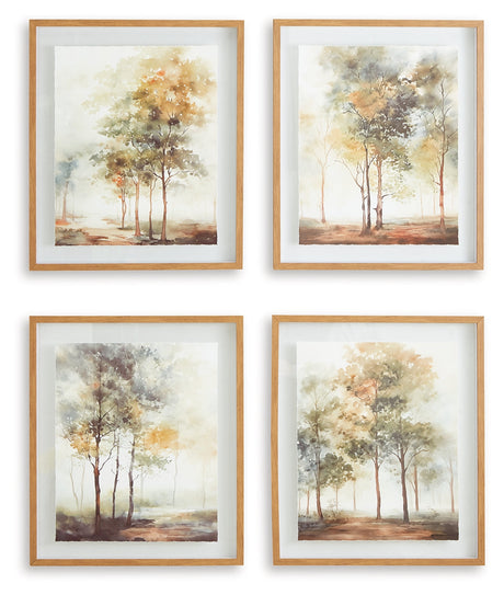 Bryneford Multi Wall Art (Set of 4)