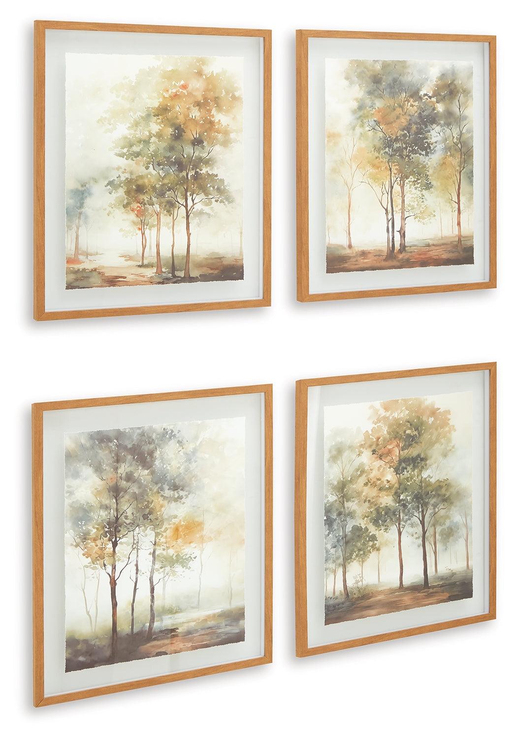 Bryneford Multi Wall Art (Set of 4) by Ashley at Eve Furniture