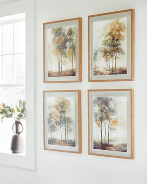 Bryneford Multi Wall Art (Set of 4) by Ashley at Eve Furniture