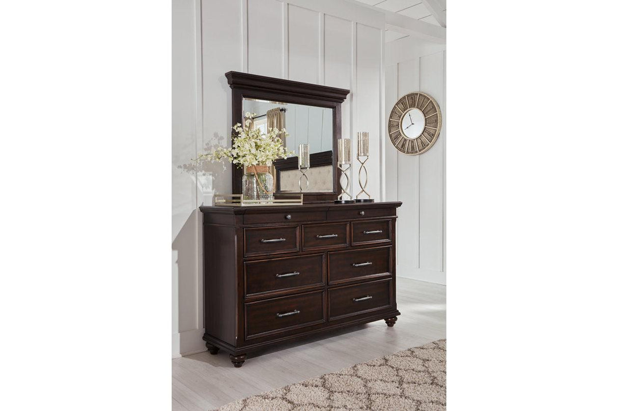Brynhurst Dark Brown Bedroom Mirror (Mirror Only) by Ashley at Eve Furniture