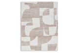 Brynnfield Beige/Brown 5' x 7' Rug by Ashley at Eve Furniture