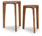 Brynnleigh Medium Brown Accent Table by Ashley at Eve Furniture