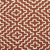 Brynnsen Rust/Ivory Pouf by Ashley at Eve Furniture