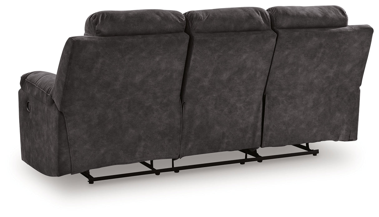 Brysonview Charcoal Reclining Sofa by Ashley at Eve Furniture