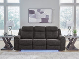 Brysonview Charcoal Reclining Sofa by Ashley at Eve Furniture