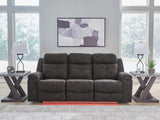 Brysonview Charcoal Reclining Sofa by Ashley at Eve Furniture