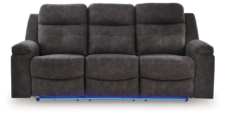 Brysonview Charcoal Reclining Sofa by Ashley at Eve Furniture