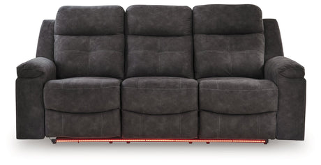 Brysonview Charcoal Reclining Sofa by Ashley at Eve Furniture