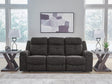 Brysonview Charcoal Reclining Sofa by Ashley at Eve Furniture