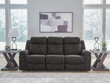 Brysonview Charcoal Reclining Sofa by Ashley at Eve Furniture