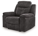 Brysonview Charcoal Zero Wall Recliner by Ashley at Eve Furniture