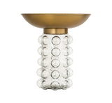 Bubble Glass and Brass Side Table by TOV Furniture at Eve Furniture