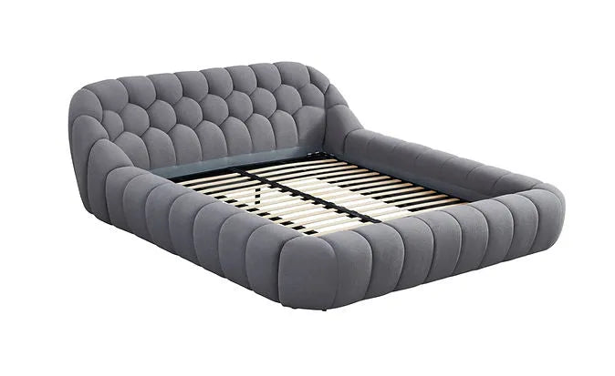 Bubbles Grey King Bed by New Era Innovations at Eve Furniture