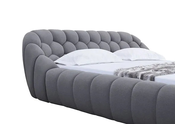 Bubbles Grey King Bed by New Era Innovations at Eve Furniture