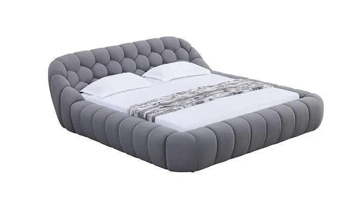 Bubbles Grey King Bed by New Era Innovations at Eve Furniture
